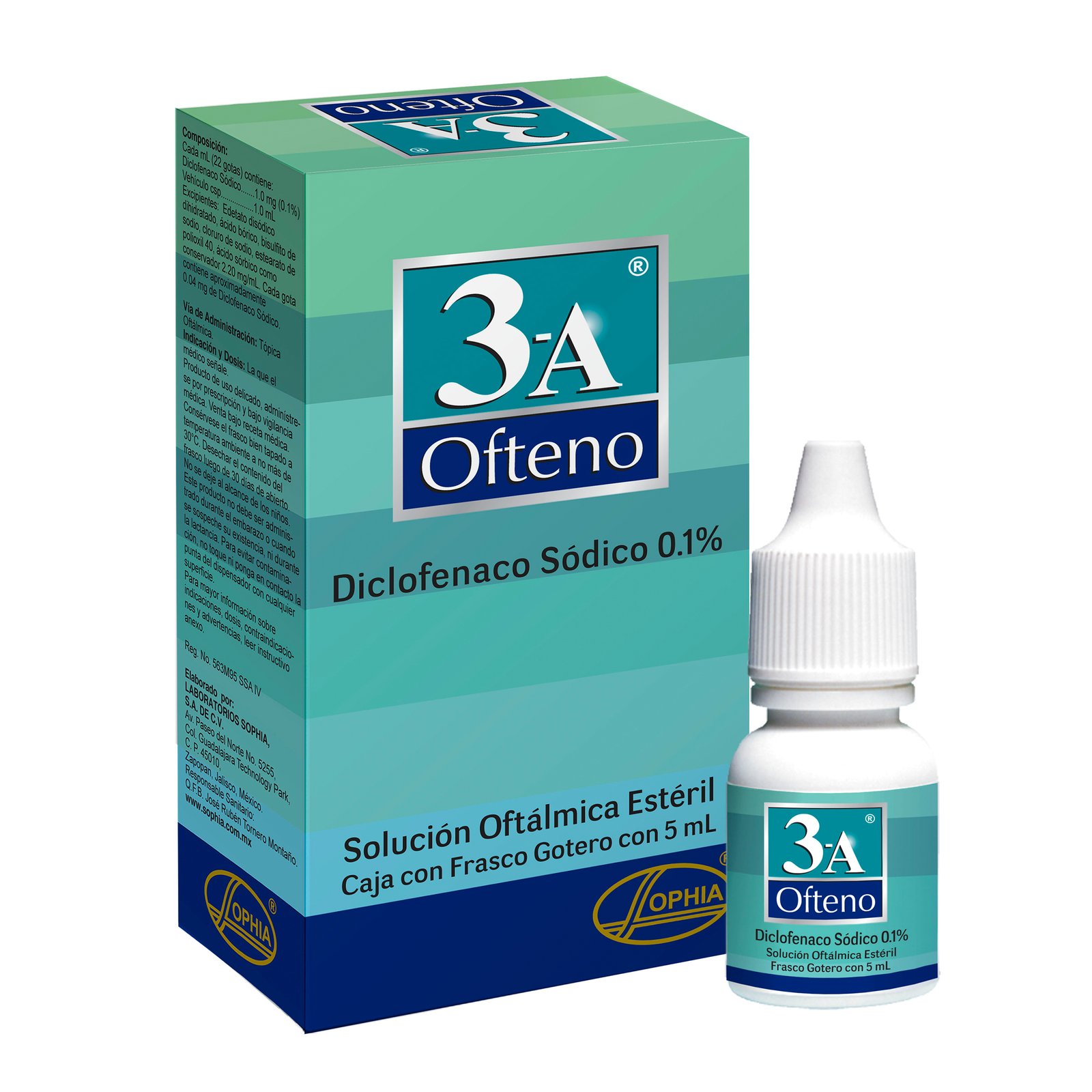 3A Ofteno Solución Oftálmica 5 mL