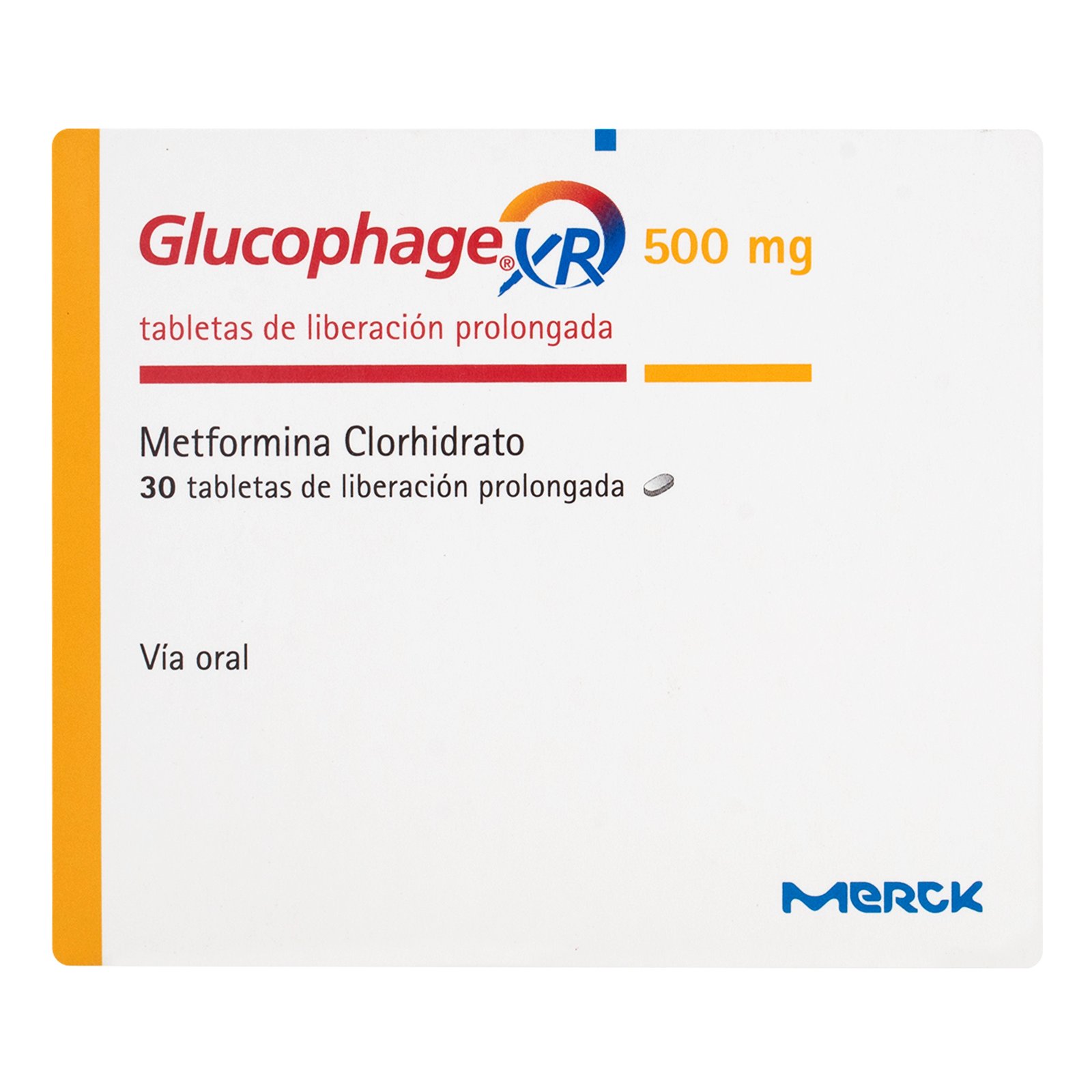 GLUCOPHAGE 500 MG 30 TABLETAS