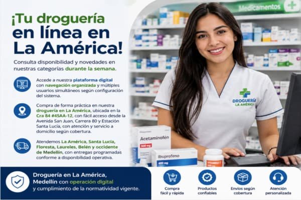 Farmacia en La América, Medellín - Droguería Superdescuentos con servicio a domicilio